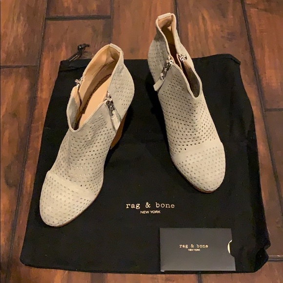 NIB Rag & Bone Margot Boot - Cemento Suede - Sz 6 - Picture 2 of 8